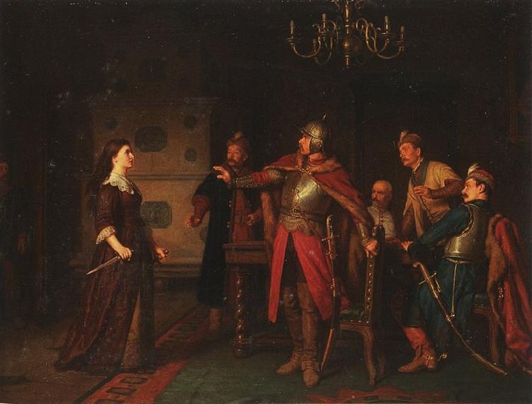 unknow artist Chrzanowska na zamku w Trembowli oil painting image